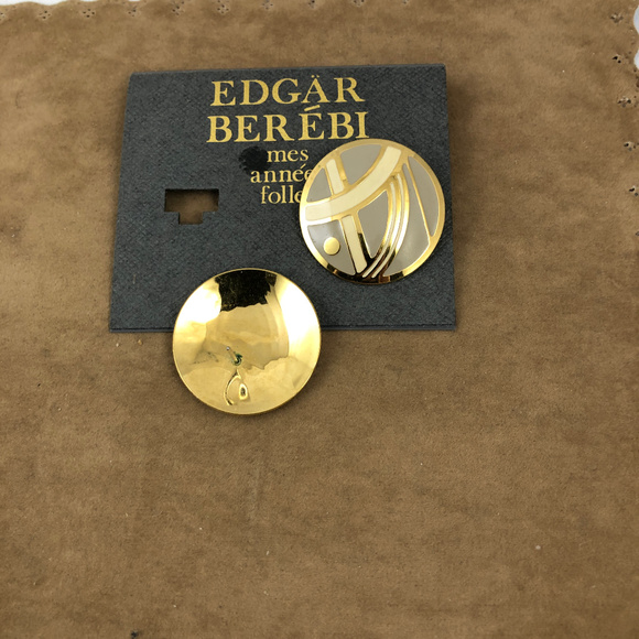 Vintage Edgar Berebi Enameled Earrings - Picture 3 of 4